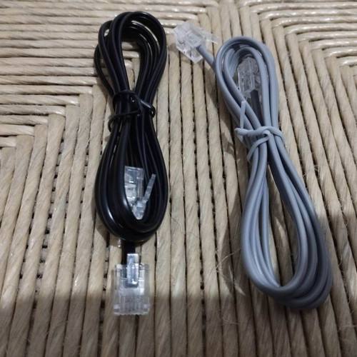 Telephone cables new, pack of 6 pieces
