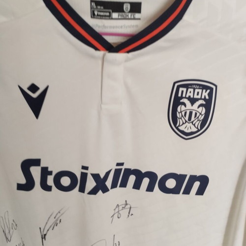 PAOK 2023-2024 Championship Signed Collectible Jerseys brand new