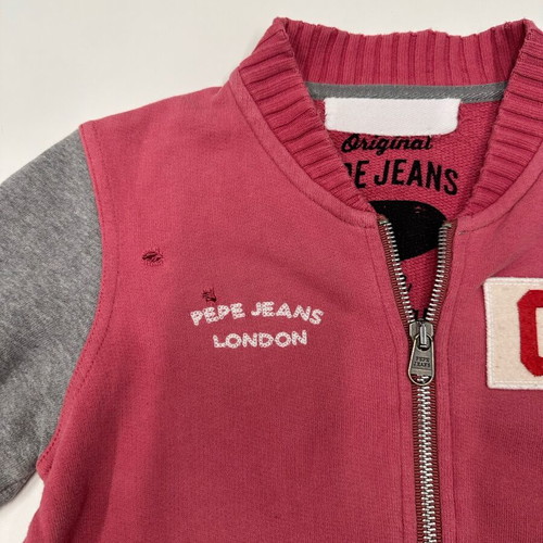 Pepe Jeans children's jacket size 4 years like new, red and grey