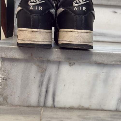 Nike Airforce 1 '07 sneakers used, black and white, size 43