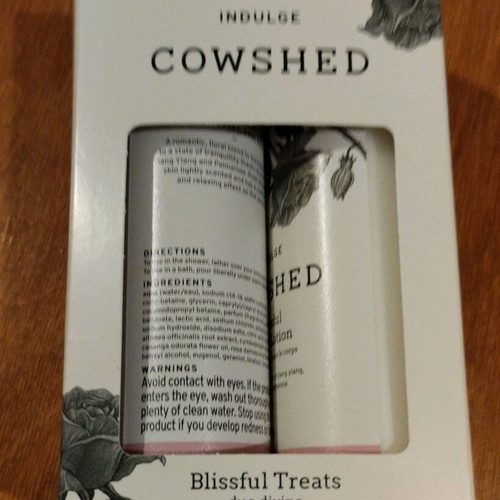 Cowshed Indulge Blissful Treats Duo gift set with shower gel and body lotion new