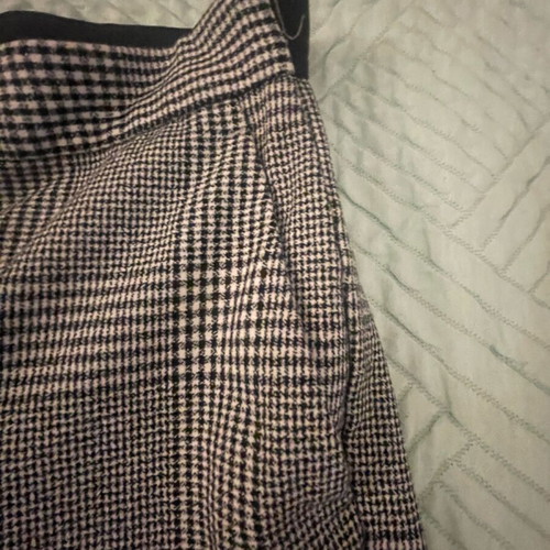 Zara checked pants like new, grey, straight fit, size XS