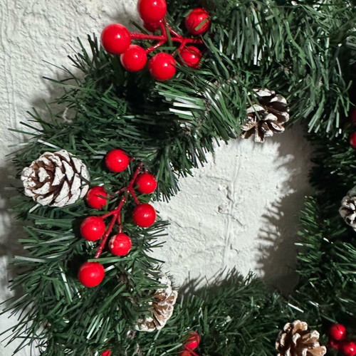 Christmas wreaths like new, set of 2 pieces