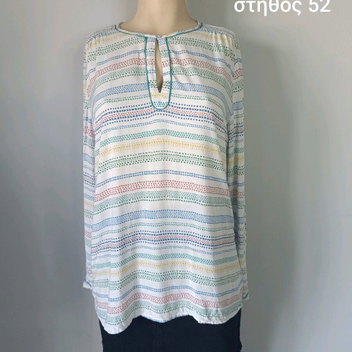 Esprit printed women's tunic blouse like new, 100% viscose