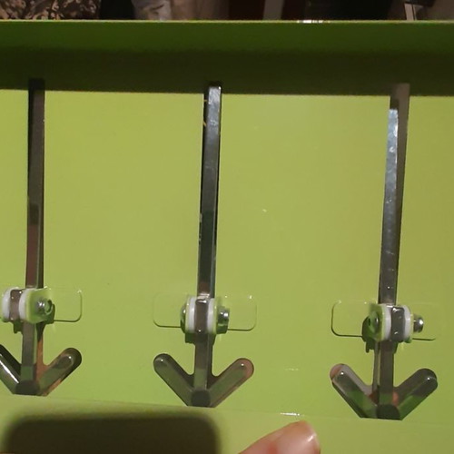 Coat rack new, metal, green color for clothes and jackets