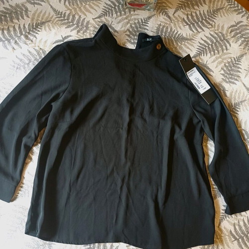 Women's semi-transparent blouse A.L.E. new, size M, black