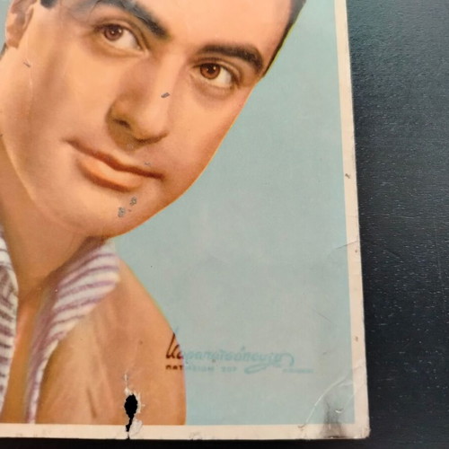 Andreas Barkoulis color postcard used, Karapatsopoulos studio
