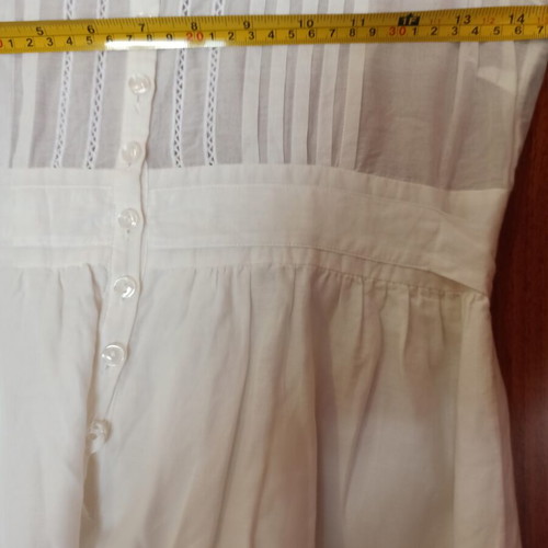 Benetton summer dress used, white, size S
