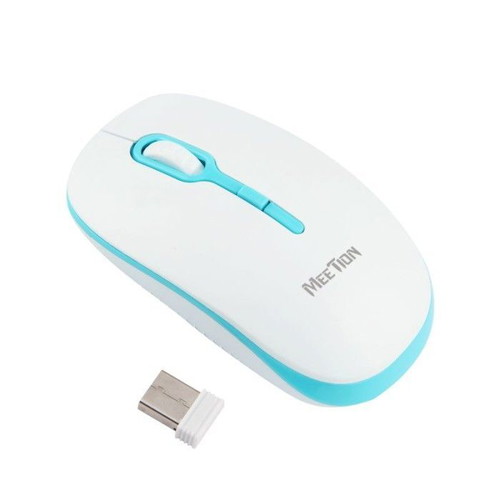 Meetion MT-R547 Wireless Mouse 2.4G White and Blue
