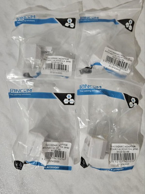 Telephone adapter male to 2 female set of 4 pieces new