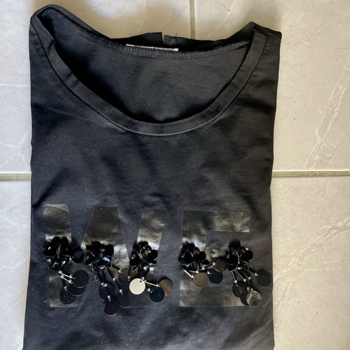 Black short-sleeve t-shirt A-Style like new, size S/M