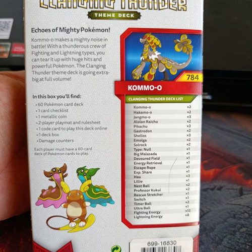 Pokemon Crimson Invasion Clanging Thunder Theme Deck like new