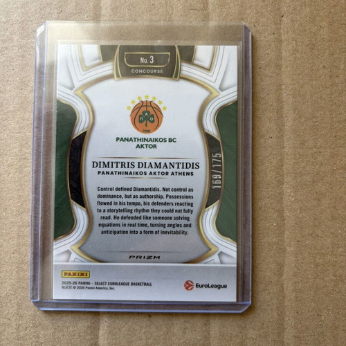 Panini Select EuroLeague Concourse Dimitris Diamantidis card like new