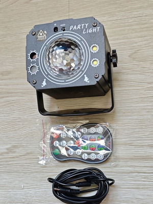 LED Laser Party Light with Sound Control and USB Power, New