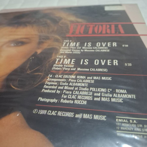 Victoria Time Is Over 1988 vinyl original, like new