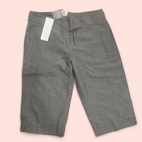 French Connection women's cropped pants gray new, size 8