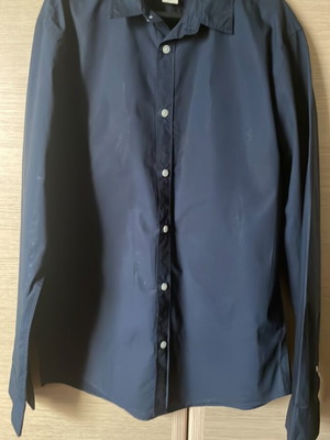 H&M men's slim fit shirt dark blue size M like new