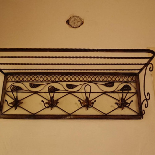Vintage metal wall hanger used, 70cm length