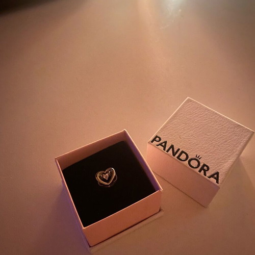 Pandora charm like new, silver with box and pouch