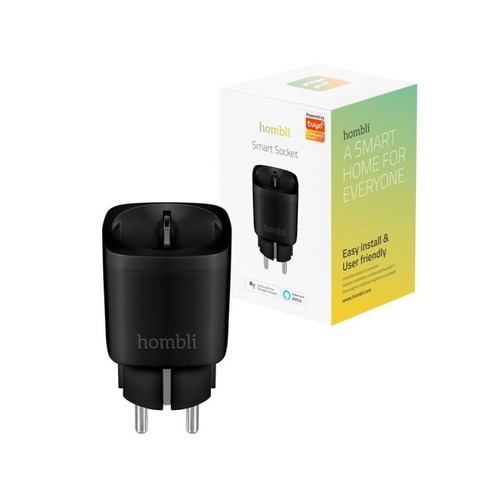 Hombli Smart Socket EU new, black C1218990