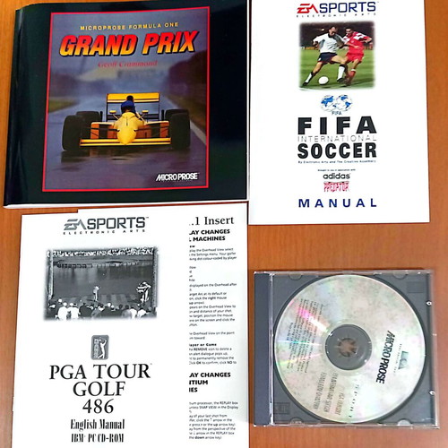 3 Sport Games for DOS 5.0 new, The Essential Selection
