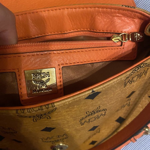 MCM shoulder bag like new with extra crossbody strap