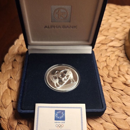 Silver coin 10 euro Olympic Games Athens 2004