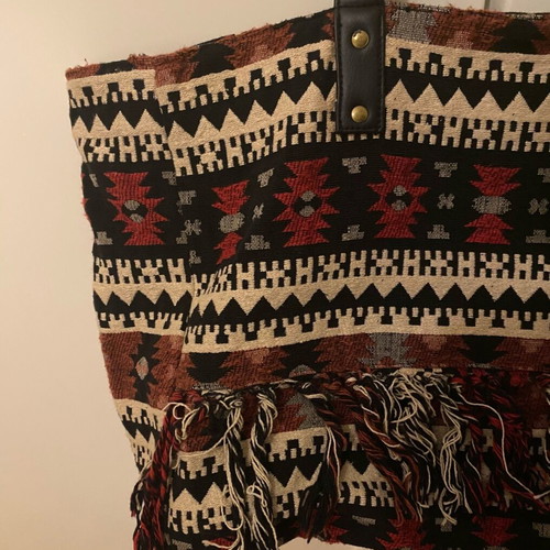 Amuse Society women's shoulder bag boho large new, black multicolor