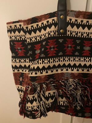 Amuse Society women's shoulder bag boho large new, black multicolor