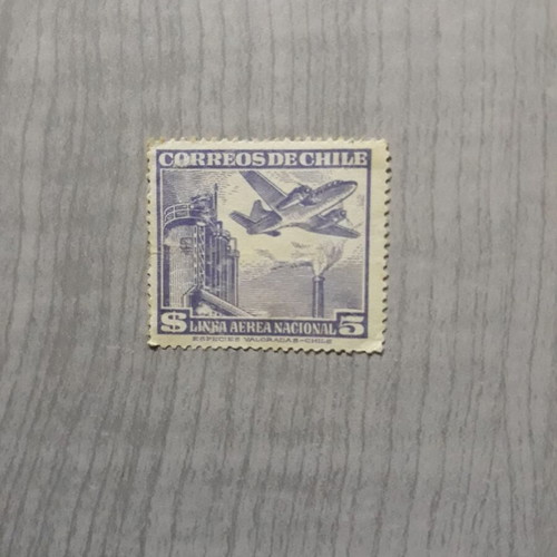 Chile stamp in fair condition