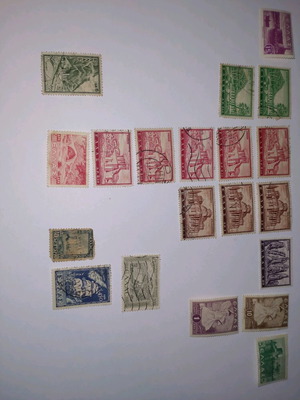 Stamp collection used, all together