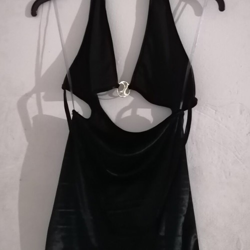 Judah Club mini dress black, like new, halter neckline