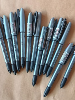 Zebra Needle Tip Z5-N 0.5mm червени химикалки с течни мастила комплект от 12 нови