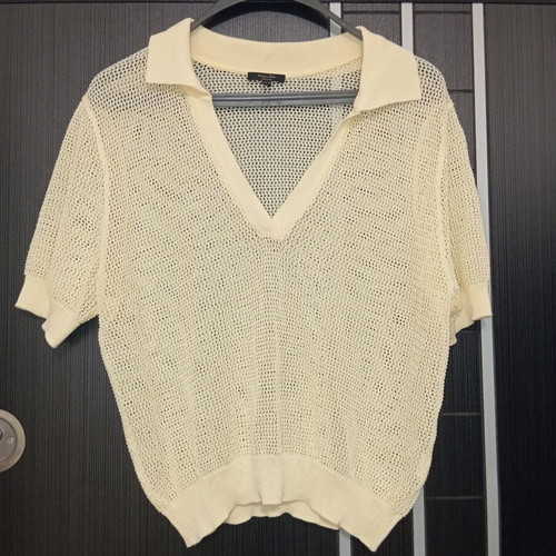 Massimo Dutti shirt like new, white and beige, sizes S and M