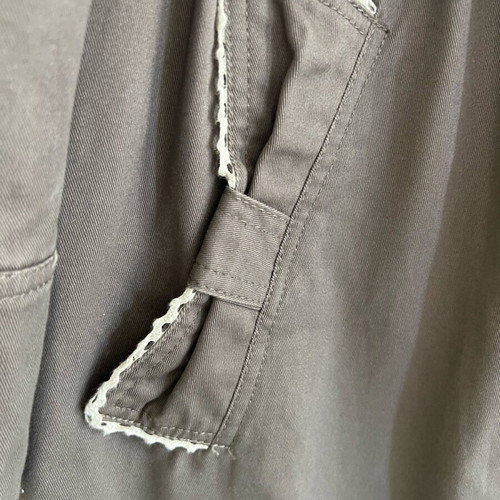 Atmosphere women's trench coat vintage, like new, gray/cappuccino, size Small