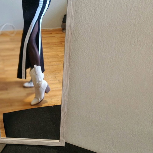 Long fitted dress black with white stripes new