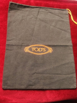Tod's cotton drawstring dust bag like new