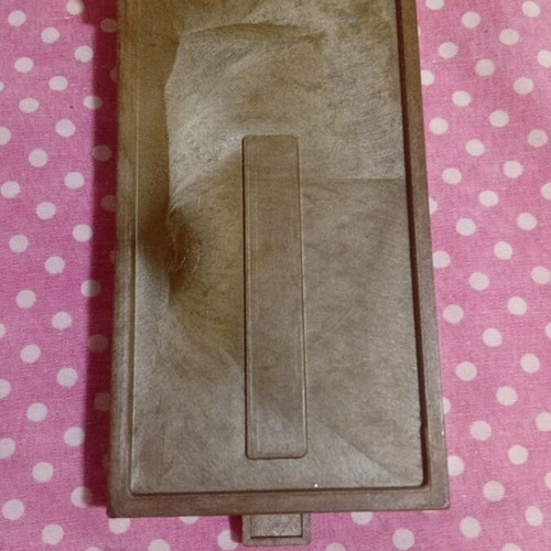 Thassos cigarette case used, vintage collectible 1980 with tile
