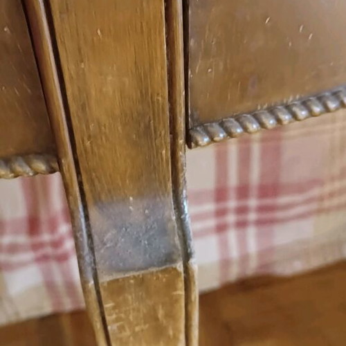 Antique folding table used that converts to round