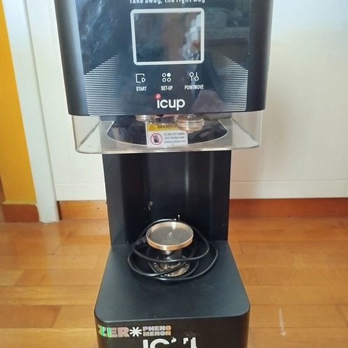 Icup machine for packaging and sealing used