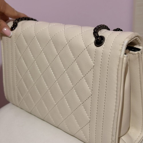 Women's shoulder bag like new, beige, dimensions 26x18