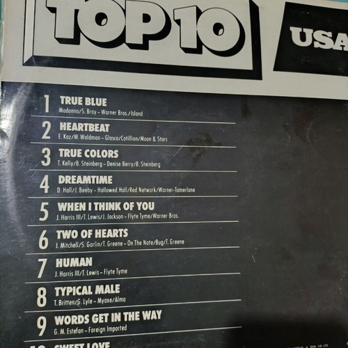 Top 10 USA vinyl record album