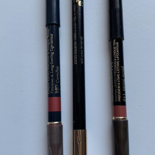 Lancôme lip and eye pencils used, set of three