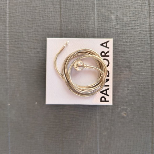 Pandora snake necklace 45 cm like new, silver