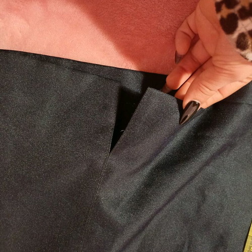 Parade pencil skirt size 50 (XL) like new, dark blue to black