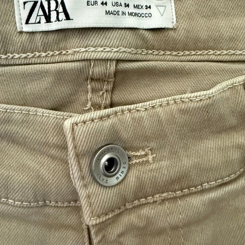 Zara Man beige slim fit jeans used, size L W34