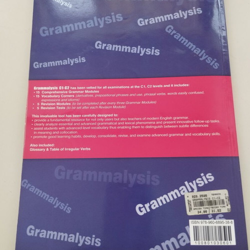 Grammalysis C1 - C2 Grammar & Vocabulary book with i-Book CD used