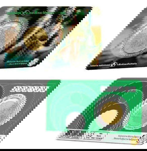 SAC Βέλγιο 2 Ευρώ 2025 UNC Εθνική Λοταρία (coincard)