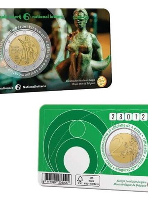 SAC Βέλγιο 2 Ευρώ 2025 UNC Εθνική Λοταρία (coincard)
