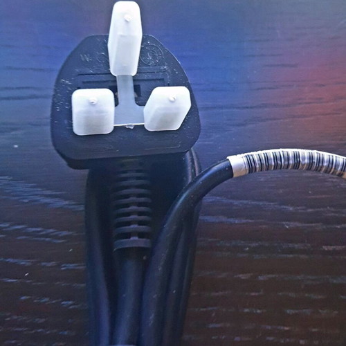 Power cable UK plug new for imported devices